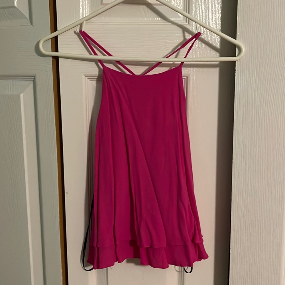 Tank top with open back
